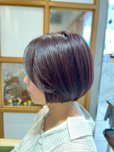 ショート×冬ブラウン