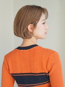 ショート・ボブ/丸顔/前髪あり/絶壁解消/40代/50代/