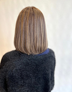 白髪ぼかしハイライトカラー