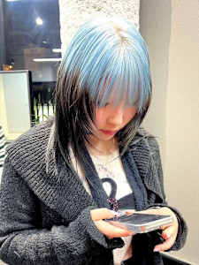 ルーツカラー　ケアブリーチ　ブリーチカラー　表参道/原宿