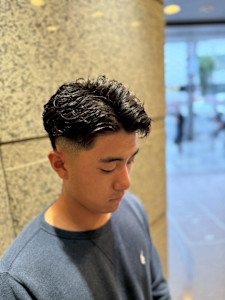 銀座　フェード　パーマ