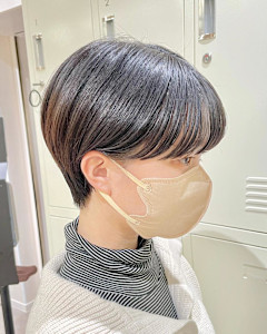 ショート×ボブ×丸みショート×マッシュ×前髪×カラー×横浜