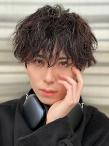 無造作スパイラルパーマ【メンズサロンZina天神】