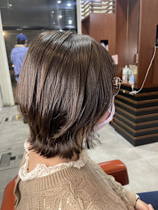 ウルフ×ボブ×ココアベージュ