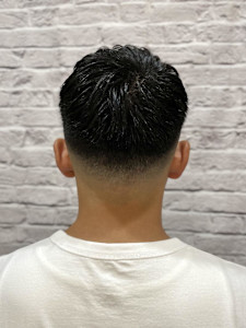 フェードアップバングワイルドショート