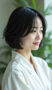 小顔ショートボブ