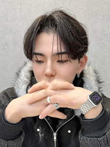 【福岡/天神/メンズカット】シースルーセンターパート - Men’s salon Zina 天神 ［メンズカット/眉毛/韓国/パーマ］【メンズサロンジーナ】掲載