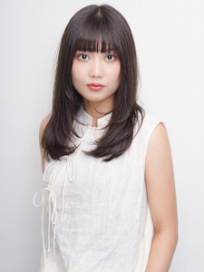 レイヤーカット グレージュカラー 艶髪カラー 髪質改善