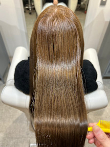 白髪ぼかしハイトーンカラーオーダーメイドヘアエステ