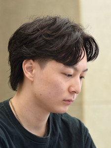 メンズ　フェザーパーマ