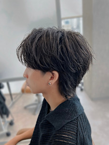 【福岡/天神/メンズカット】センターパートウルフ