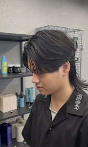 “ロングセンターパート × ソフトウルフ”で色気UP