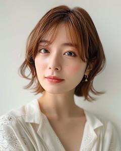 柔らかな動きを感じるニュアンスショート