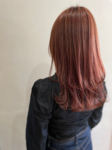 オレンジカラー/くびれヘア/レイヤー