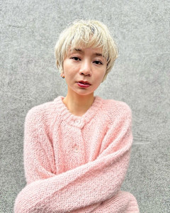 面長解消《20代30代》流せる前髪//耳掛けショート