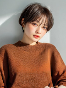マッシュショート ショートボブ 小顔カット 20代 艶髪
