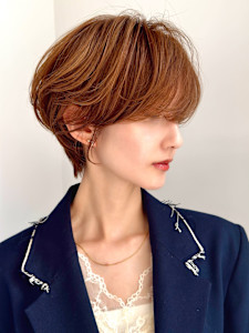 前下がりショート・ボブ/絶壁解消/前髪あり/40代/30代