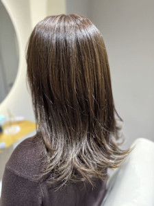 くすみブラウン×ロング　『銀座/個室』