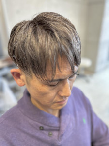 白髪ぼかしハイライト