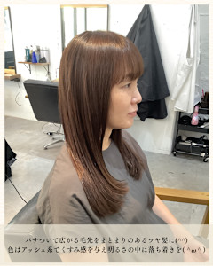 ≪お客様スタイル≫ 髪質ケアうるツヤカラーロング