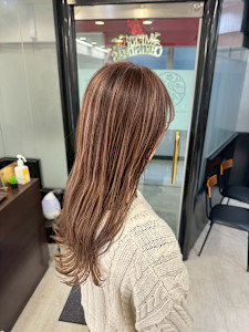 白髪ぼかしハイライト