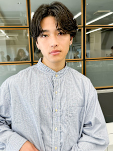 メンズパーマ◎韓国風マッシュニュアンスパーマダウンパーマ