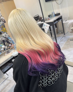 ピンク×ヴァイオレットのグラデーション