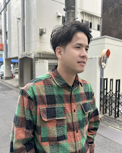 メンズ•ショート•パーマ