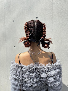 卒業式ヘア/ツインアレンジ/三つ編みアレンジ/着物ヘア - AO。掲載