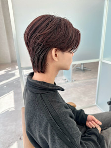 毛流れセンターパート(メンズカット/ダウンパーマ/ナチュラル