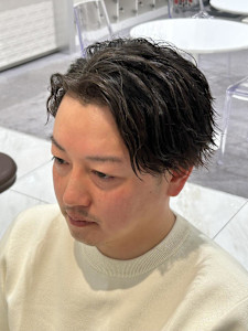 波打ちかきあげアップバング