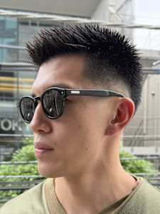 メンズ　ショート　ハイトーン　メンズバレイヤージュ