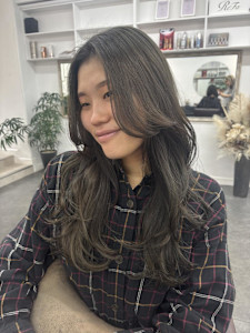 グレージュカラー/アッシュグレージュ/ザクザクレイヤーカット