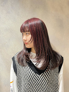 顔まわりカット/前髪カット/おくれ毛カット/レイヤーカット