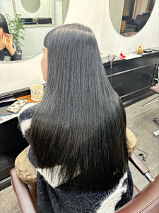 艶髪ストレート/黒髪ロング/システムトリートメント/横浜元町