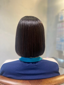 【髪質改善でつくる、まとまりの良いボブ】