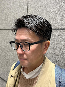 銀座　理容室　アイロンパーマ　サイドフィット