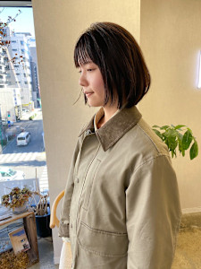 【kiji】乾かしてバームをつけるだけの大人ボブ。＃久屋大通