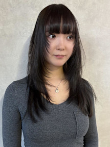 miu&清水大誠　レイヤーカット　ハッシュカット