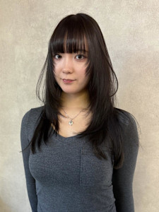 miu&清水大誠　レイヤーカット　ハッシュカット