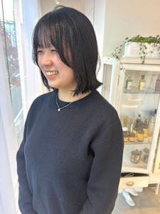 ボブカット薬院外ハネスタイル浄水通