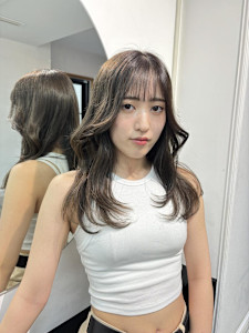 オリーブグレージュ/グレージュカラー/ハイトーンカラー/元町 - AO。掲載