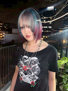 オーダーメイド　デザインカラー　ケアブリーチカラー　ウルフ