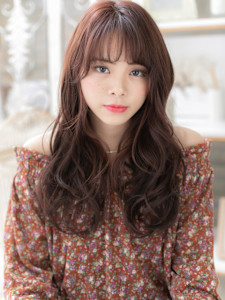 ピンクラベンダー外国人風小顔ウェーブパーマ　バーガンディ - mod's hair【モッズヘア】越谷/越谷西口店掲載