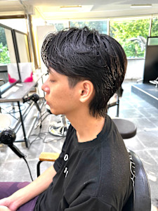 毛流れセンターパート