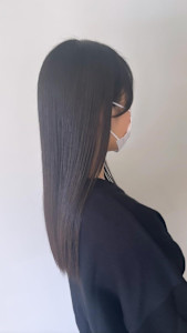 髪質改善ストレート×黒髪