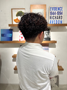 メンズカット海外パーマ