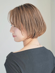 ショート・ボブ/丸顔/前髪あり/絶壁解消/40代/50代/ - INCEPTION  GINZA 銀座掲載