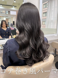 コテ巻き風パーマ/韓国風パーマ/レイヤー/髪質改善