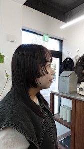 ステップカット/髪質改善カラー